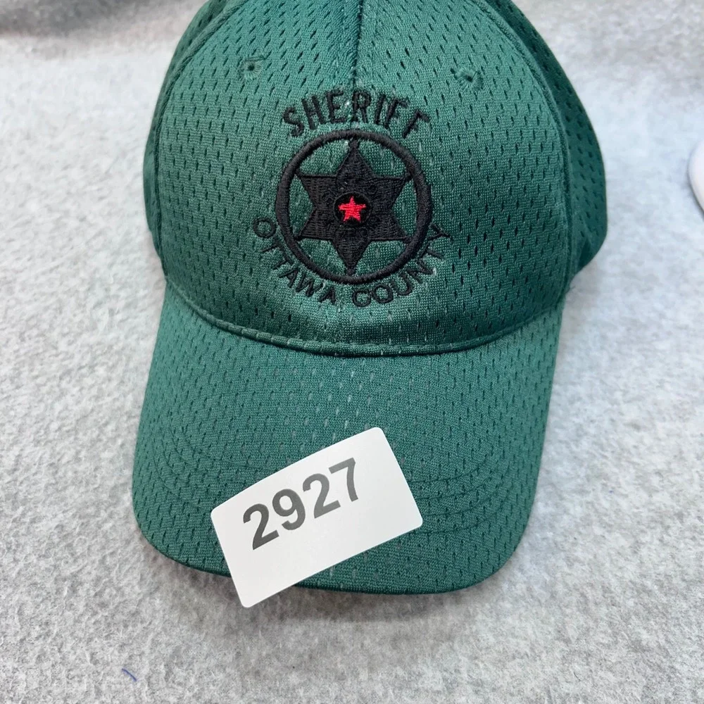 Ottawa County Sheriff Mens Green OC Baseball Hat Mesh Adjustable OSFM